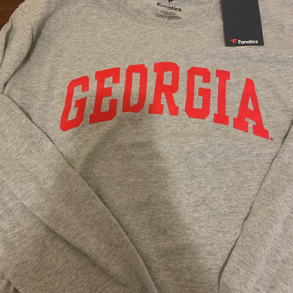 2XL long sleeve UGA/Georgia/bulldogs/dawgs grey shirt NWT unisex